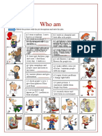 Who Am I?: Match The Pictures With The Job Descriptions and Write The Jobs