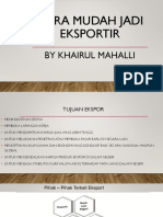 Materi Ekspor 1 Juli 2020