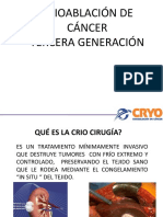 Crioablación Tercera Generacion