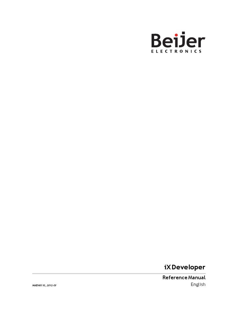 Ix Developer MAEN831G English | PDF | Application Software | System ...