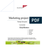 Marketing Plan Final Project