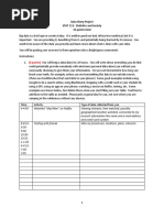 (6 Points) : Data Diary Project STAT 113: Statistics and Society 35 Points Total