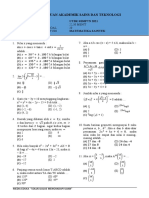 Prediksi TKA Saintek 2021 Mediaeduka - Com Matematika Saintek