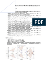 Egybevágósági transzformációk a koordinátarendszerben