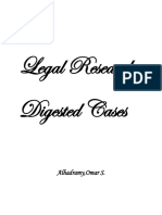Legal Research Digested Cases 