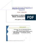 Basic Economic Functions: Generation & Wholesale Markets