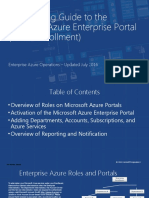 Onboarding Guide To The Microsoft Azure Enterprise Portal (Direct Enrollment)