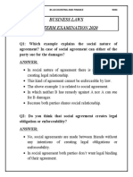 Business Laws Midterm Examination 2020: Sami Ullah Khan Bs Accounting and Finance 9494