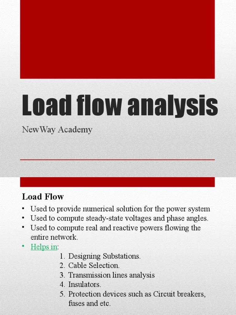 Load Flow Analysis Techniques and Applications | PDF