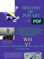 History OF Pop Art: Discussed by Iverson Lee