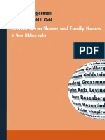 Jewish Given Names and Family Names A New Bibliography by Robert Singerman