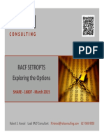 RSH Consulting - RACF SETROPTS - 2015-03 - SHARE - 16807