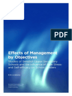 Effects of Management by Objectives