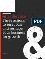 After The Crisis Three Actions To Reset Cost and Reshape Your Business For Growth