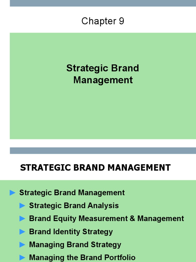 Strategic Brand Management Guide | PDF | Brand Management | Brand