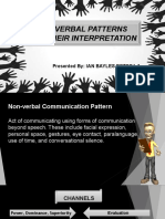 Non-Verbal Patterns and Their Interpretation: Presented By: IAN BAYLES BETSO4-A