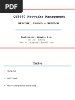 SYSLOG - NETCONF and NETFLOW