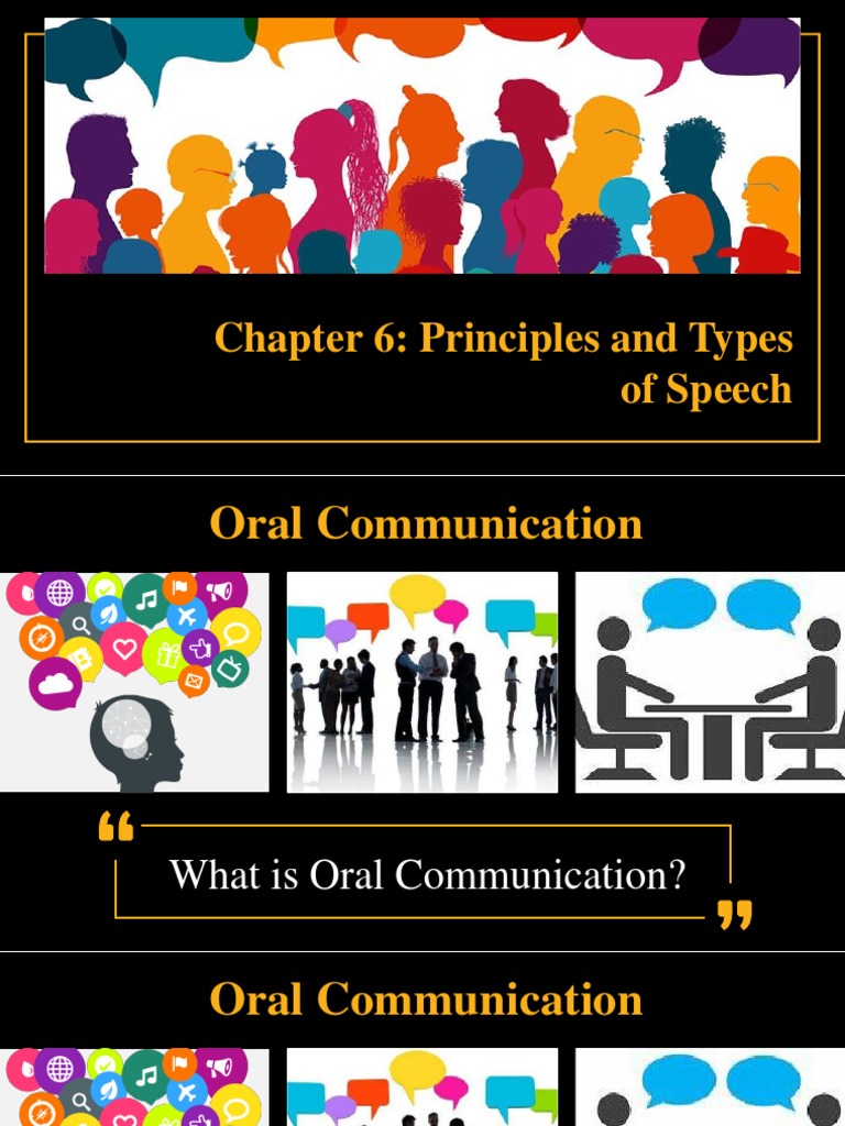 Principles and Types of Oral Speech | PDF | Nonverbal Communication ...