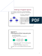 Join ordering optimization in distributed query processing
