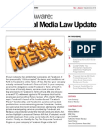 Social Media Law Udpate Sept 2010