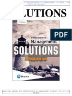 Solutions: Solutions Manual For Introduction To Management Science 13Th Edition Taylor