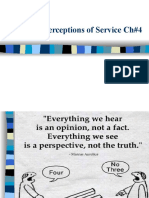Customer Perceptions of Service Ch#4