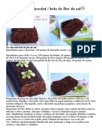 Bolo de Chocolate Com Flor de Sal