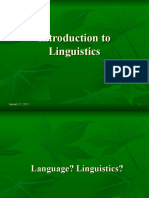 Week 2 Language and Linguistics - 0