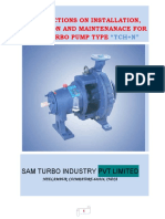 Instructions On Installation, Operation and Maintenanace For Sam Turbo Pump Type