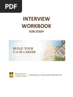 Interview Workbook: For Staff