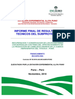 Informe Técnico Del Subproyecto Bofedal - InIA Parte I Final
