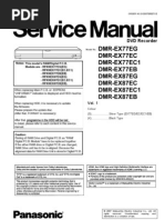 Download Panasonic DMR-EX77 EX87 Service Manual by jal809 SN49171953 doc pdf