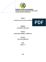 Tarea 3. Conectores para una buena redacción