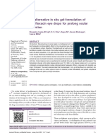 An Alternative in Situ Gel-Formulation of Levofloxacin Eye Drops For Prolong Ocular Retention