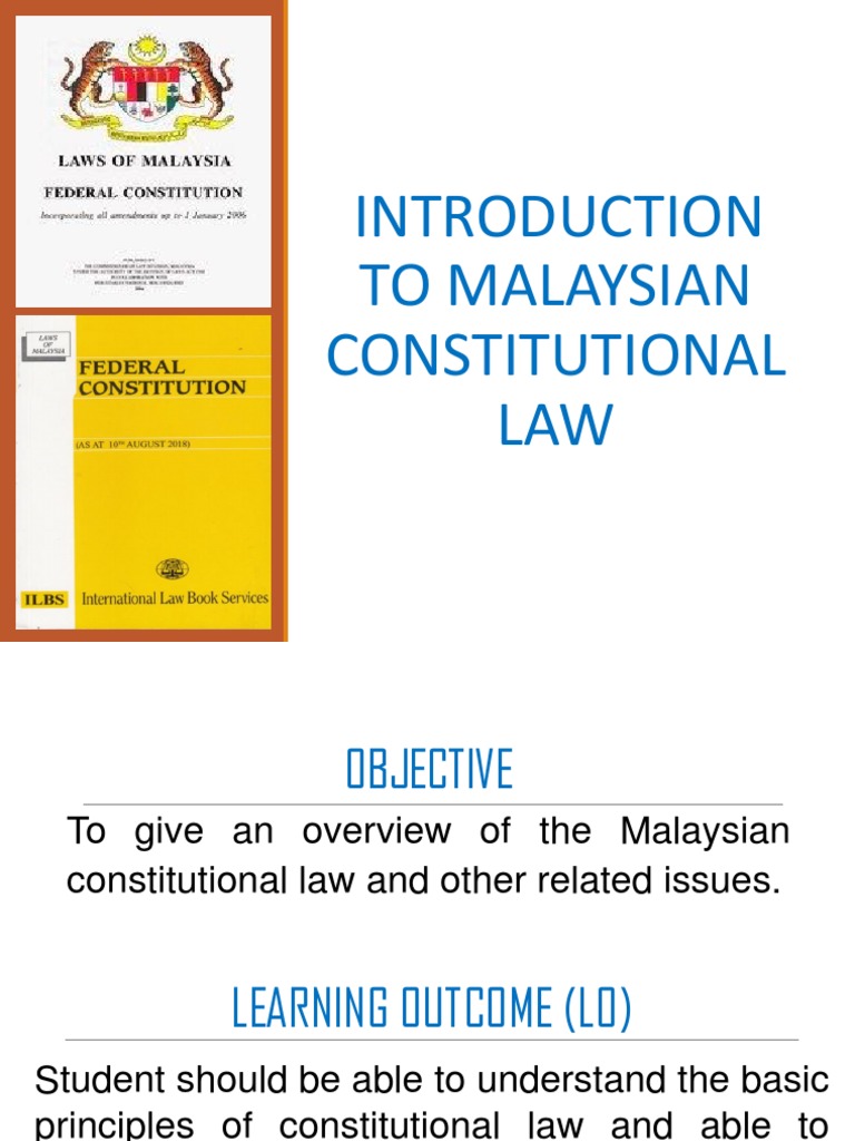Overview of Malaysian Constitutional Law | PDF | Separation Of Powers ...