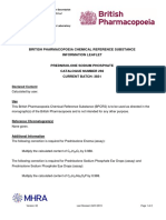 British Pharmacopoeia Chemical Reference Substance Information Leaflet