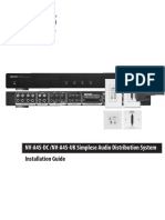 NV-A4S-DC /NV-A4S-UK Simplese Audio Distribution System: Installation Guide
