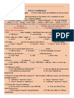 First Conditional: (Subj. + V.1) (Subj. + Will V.inf) (Subj. + Will V.inf) (Subj. + V.1)