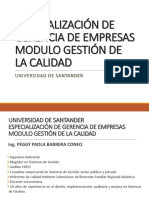 Modulo Gestión de Calidad UDES