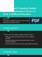 CHAPTER 5 Planning and Evaluating English and Communication Literacy in Early Childhood Education