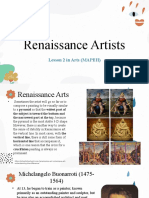 Lesson 2&3 Renaissance & Baroque Artists