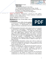Resolución N.° 01 15 ENE 2018 - ADMISIÓN A TRÁMITE - Expediente N.° 00251-2018 (Caso Av. Aramburú)