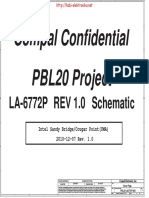 PBL20 Project Compal Confidential: LA-6772P Schematic REV 1.0