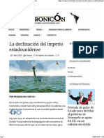 La Declinación Del Imperio Estadounidense - Cronicón - Pasqualina Curcio