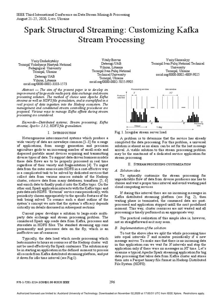 Customizing Kafka Stream Procssing | PDF | Apache Spark | Apache Hadoop