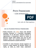 Piete Financiare - Curs 1