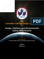 The Canadian Satellite Design Challenge: Design, Interface, and Environmental Testing Requirements