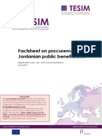 TESIM - Factsheet Procurement - Jordan - Public