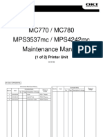 MC780 - Maintenance Manual (1 of 2) Printer Unit