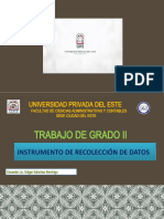 Instrumentos de Recolección de Datos - Trabajo de Grado II - Fecha: 22/01/2021